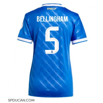 Zenski Nogometni Dres Real Madrid Jude Bellingham #5 Rezervni 2025-26 Kratak Rukav Zenski Nogometni Dres Real Madrid Jude Bellingham #5 Rezervni 2025-26 Kratak Rukav